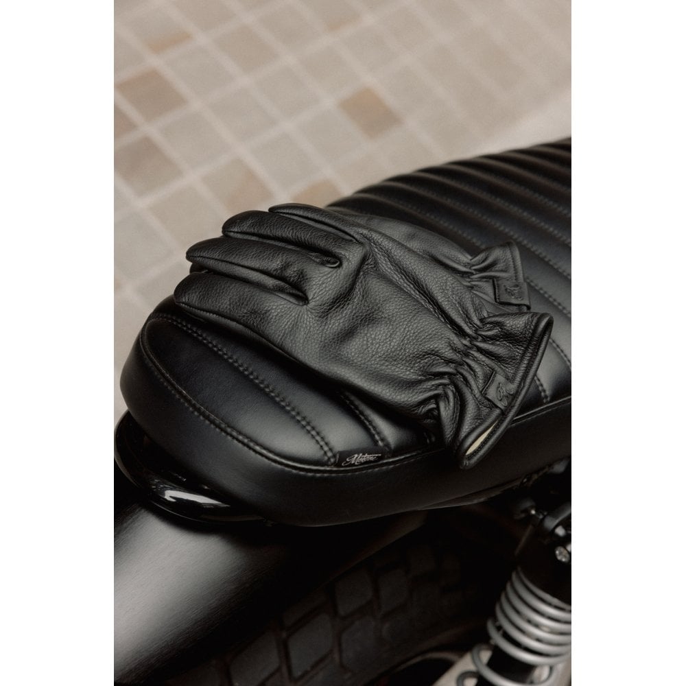 Motone SPIRIT - Motorcycle Riding Gloves - Leather - Black