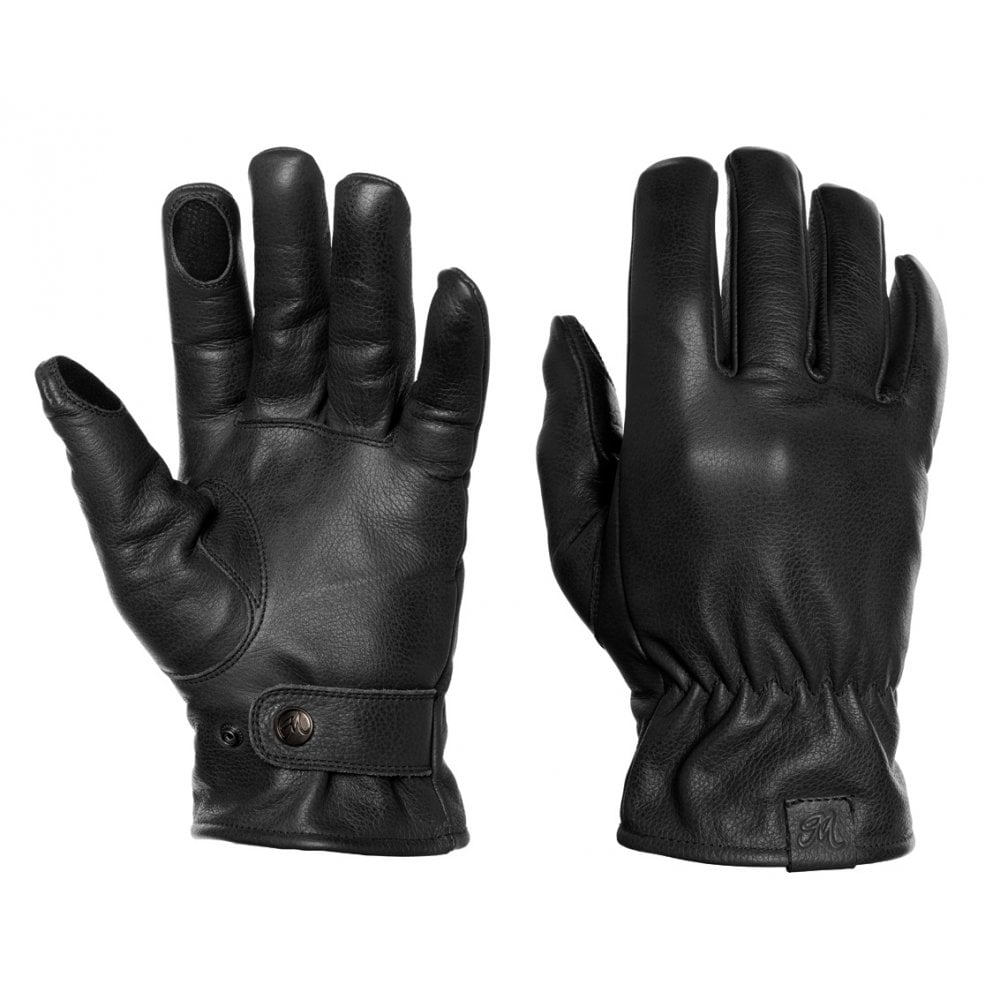 Motone SPIRIT - Motorcycle Riding Gloves - Leather - Black