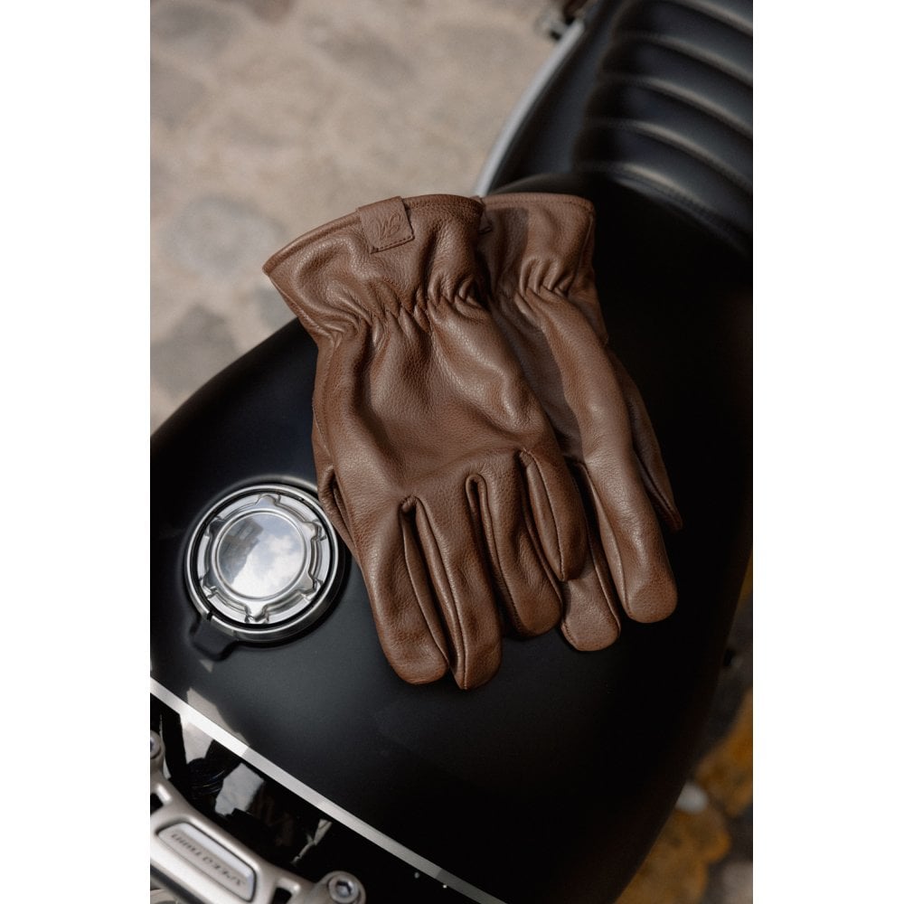 Motone SPIRIT - Motorcycle Riding Gloves - Leather - Brown