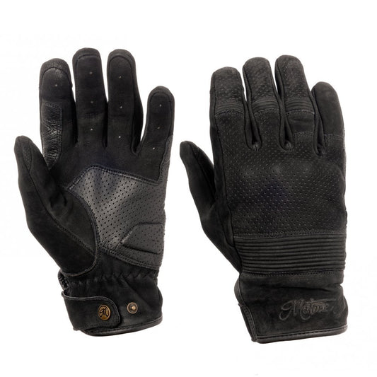 Motone WRAITH - Motorcycle Gloves - Nubuck Leather - Black